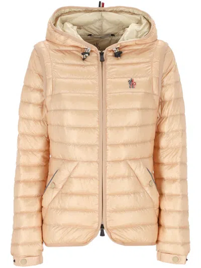 Moncler Karura 2-in-1 Hooded Short Down Jacket In Pink