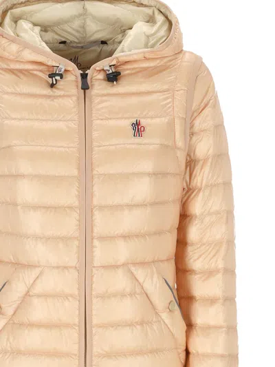 Moncler Karura 2-in-1 Hooded Short Down Jacket In Pink