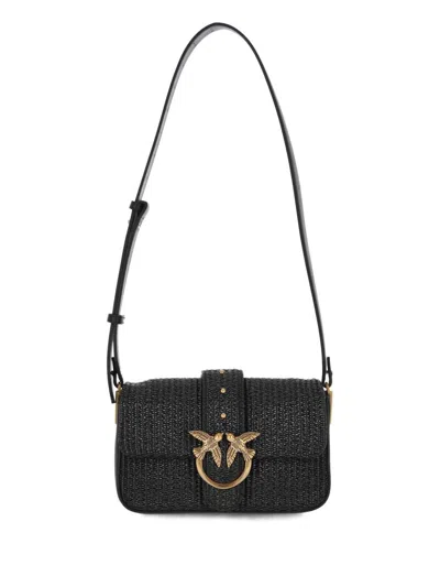 Pinko Mini Love Bag Slouchy Small Shoulder Bag In Gray