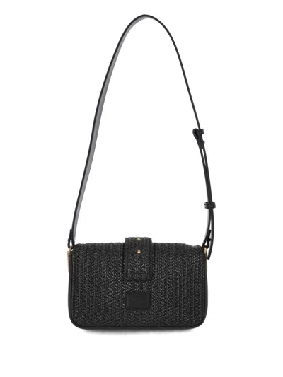 Pinko Mini Love Bag Slouchy Small Shoulder Bag In Gray