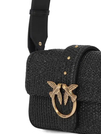 Pinko Mini Love Bag Slouchy Small Shoulder Bag In Gray