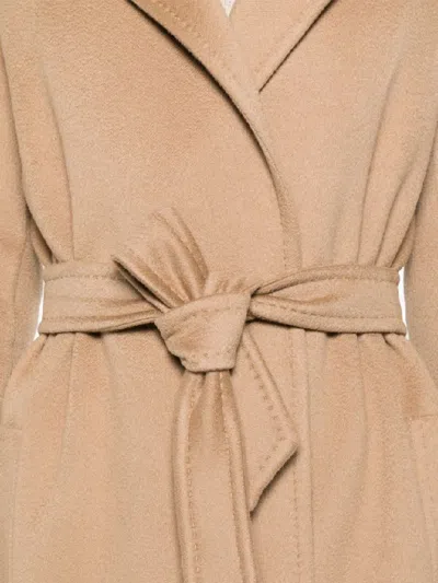 Max Mara Cashmere Dressing Gown Coat Coats Beige In Brown