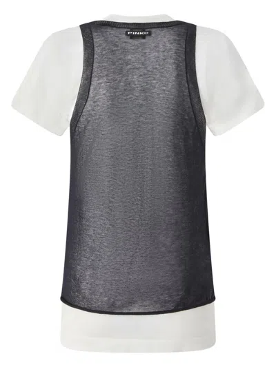Pinko T-shirt Avec Débardeur Assorti In Black