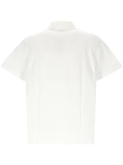 Burberry Organic White Button Up T Shirt In White