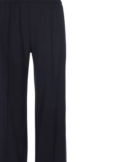 Valentino Black Wool Jeans & Pant In Gray