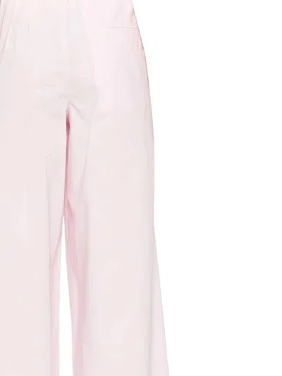 Forte Forte Bci Cotton Popline Essential Flared Pants In Pink