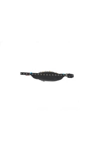 Valentino Stud-embellished Belt Bag In Black