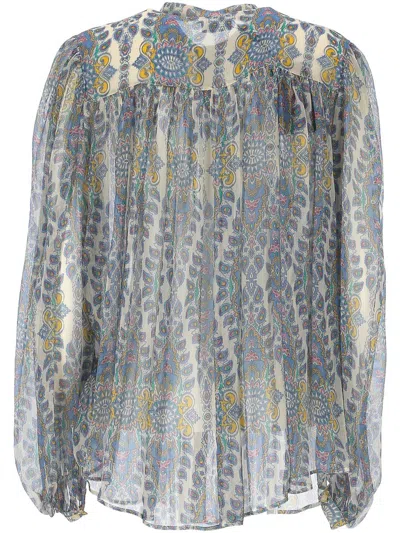 Etro Paisley Print Blouse In Gray