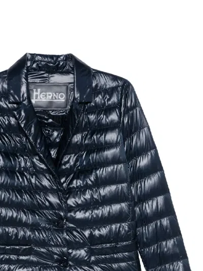 Herno Women Single-breasted Blazer In Blue
