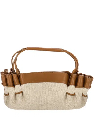 Hereu Arta Canvas Shoulder Bag In Brown