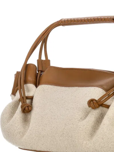 Hereu Arta Canvas Shoulder Bag In Brown
