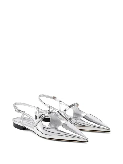 Jimmy Choo Didi Ballerina Flats In Silver