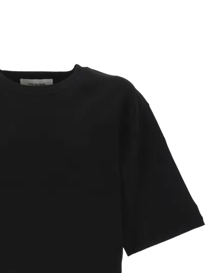 Yves Salomon Short-sleeved T-shirt In Black