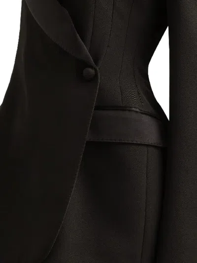 Dolce & Gabbana Double-breasted Blazer Peak Lapels In Black