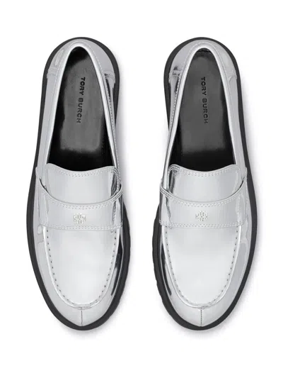 Tory Burch Flat Shoes In Silver