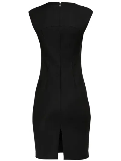 Patrizia Pepe Panelled Mini Dress In Black