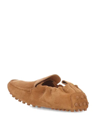 Tod's Flat Shoes In Brown