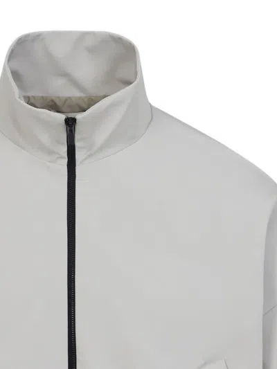 Fear Of God Cement Grey High Neck Track Jacket In Gray