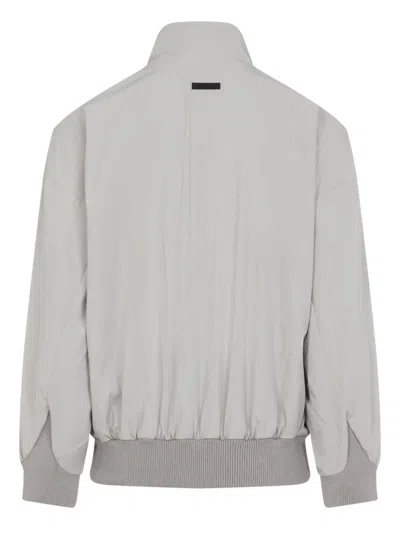 Fear Of God Cement Grey High Neck Track Jacket In Gray