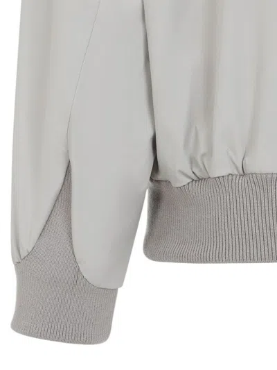 Fear Of God Cement Grey High Neck Track Jacket In Gray