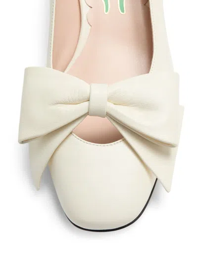 Valentino Bowow Pumps In White