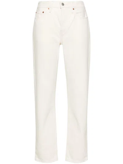 Levi's Low Pro Classic Straight-leg High Rise Jeans In White
