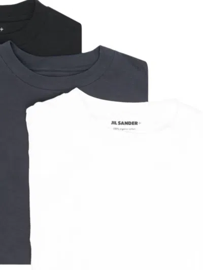 Jil Sander 3-pack Cotton T-shirt In Multi