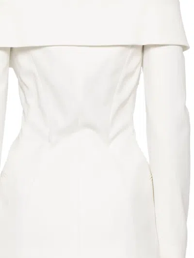 Mugler Fitted Jacket In White