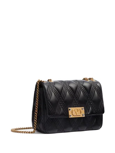 Valentino Garavani Garavani Quiltie 67 Small Shoulder Bag In Quilted Nappa Leather Woman Black Uni In Black