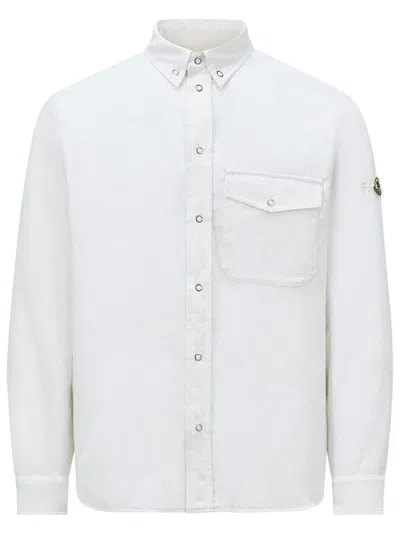 Moncler Genius Padded Shirt Jacket In White