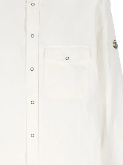 Moncler Genius Padded Shirt Jacket In White