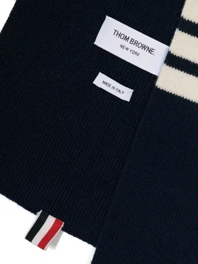 Thom Browne Scarfs In Blue