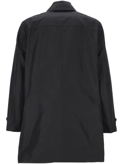 Fay Men Morning Coat In Technical Poplin In Blue
