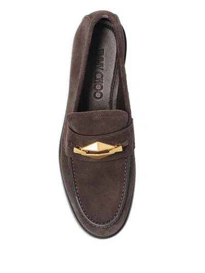 Jimmy Choo Flat Shoes In Brown