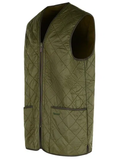 Barbour 'polarquilt' Green Polyamide Vest In Green