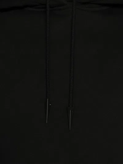 Mugler Cotton Hooded Bodysuit In Black