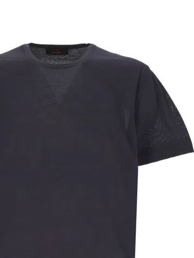 Peuterey Navy Blue Crew Neck T Shirt In Blue