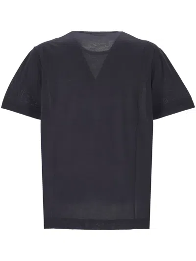 Peuterey Navy Blue Crew Neck T Shirt In Blue