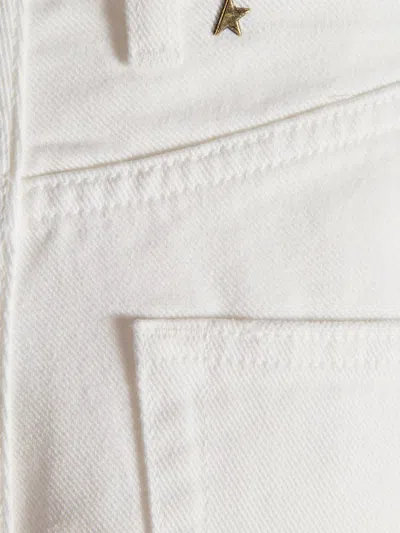 Golden Goose High-waist Straight-leg Bull Denim Trousers In Beige