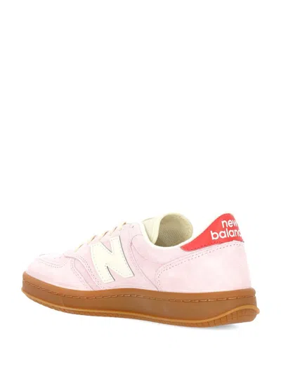New Balance T500 Woman Sneakers Light Pink Size 7.5 Leather In Multi