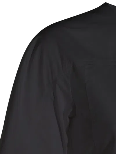 Add Black Concealed Zip Dress In Black