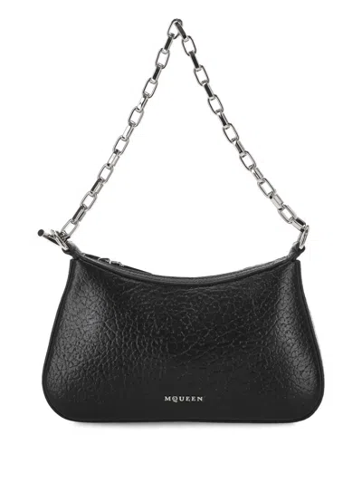 Alexander Mcqueen Alexander Mc Queen Black Top Zip Bag With Dust Bag In Black