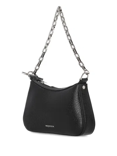 Alexander Mcqueen Alexander Mc Queen Black Top Zip Bag With Dust Bag In Black