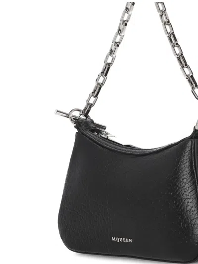 Alexander Mcqueen Alexander Mc Queen Black Top Zip Bag With Dust Bag In Black