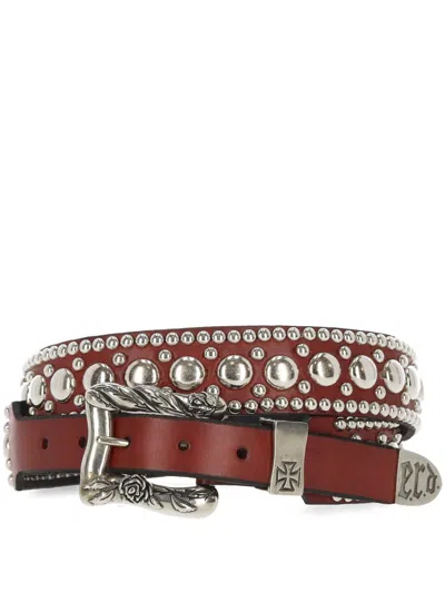 Enfants Riches Deprimes Goodbye Frank Buckled Studded Belt In Multi