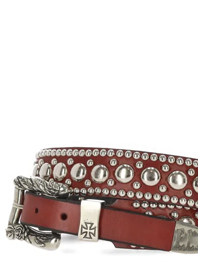Enfants Riches Deprimes Goodbye Frank Buckled Studded Belt In Multi