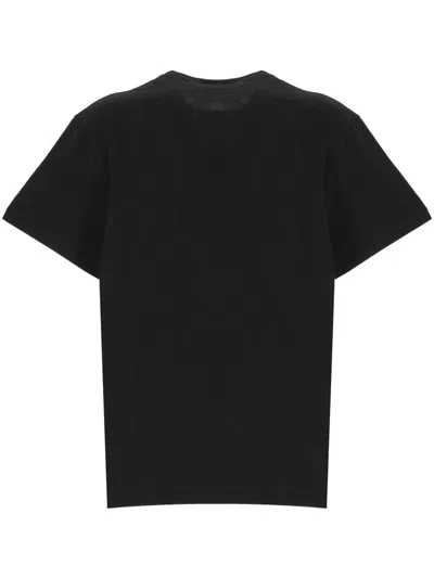 Alexander Mcqueen Logo Print Crewneck T-shirt In Black