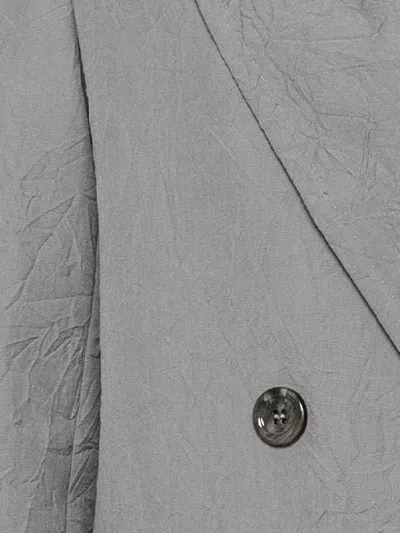 Max Mara Wool Double-breasted Jacket In Gray