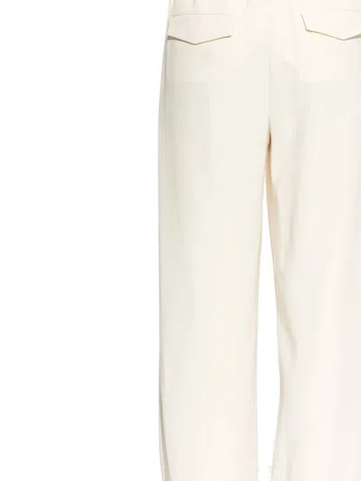 Theory Pants With Pleat In Neutral