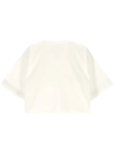 Chloé Cropped Printed Cotton-jersey T-shirt In Neutral